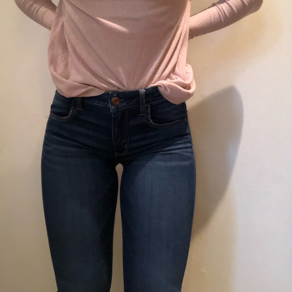 Low waisted skinny jeans